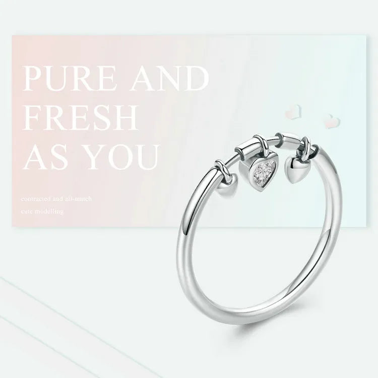 Sparkling Heart Ring