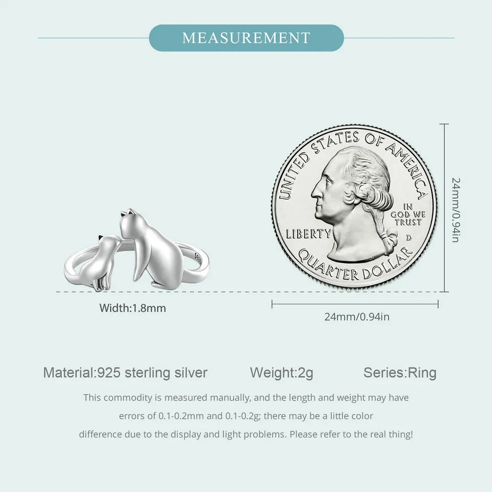 Cat Adjustable Finger Ring