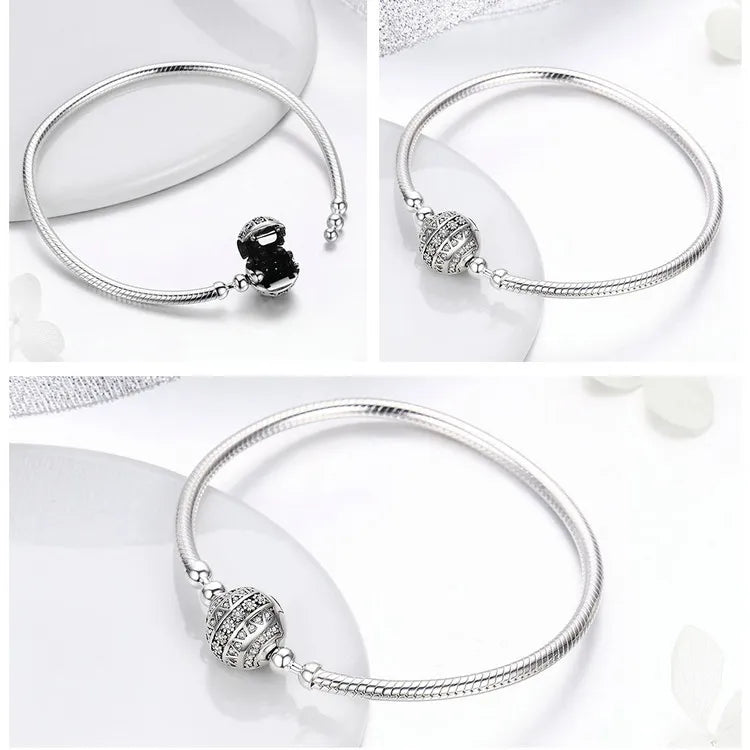 Silver Dazzling Bracelet with CZ