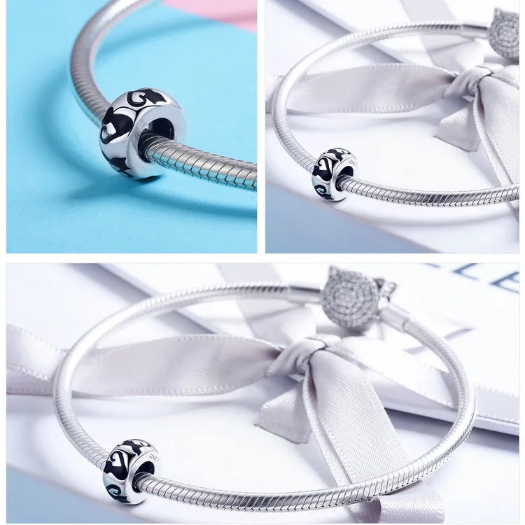 Silver Charm Beads (Cat, Panda)