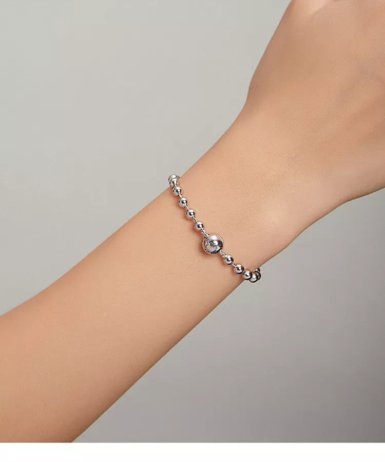 Silver Bead Chain Bracelet