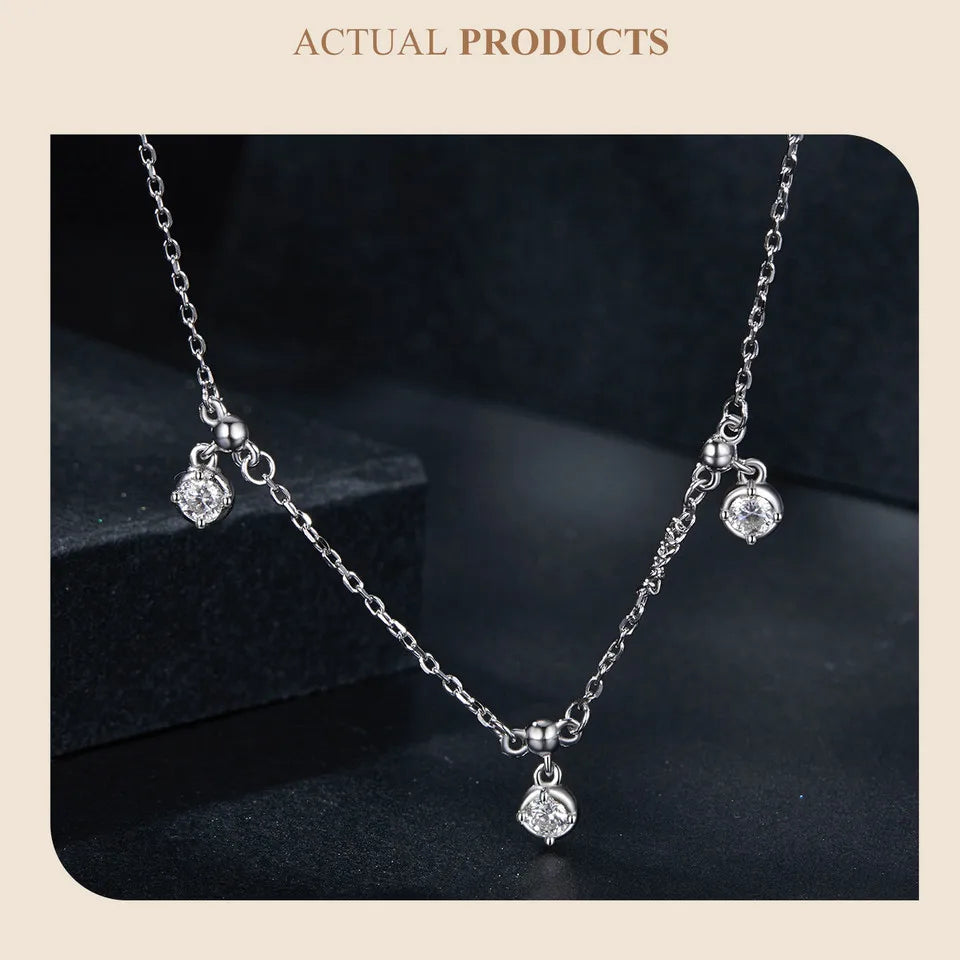 Mini Waterdrop Necklace with Moissanite