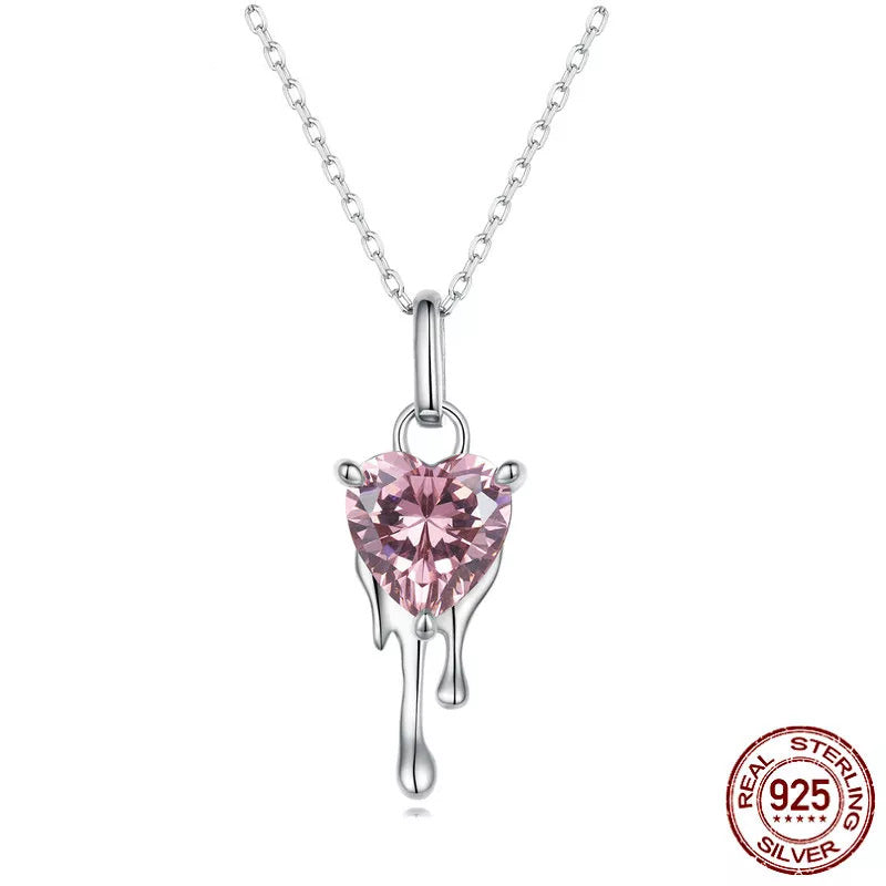 Sparkling Heart Pendant Necklace