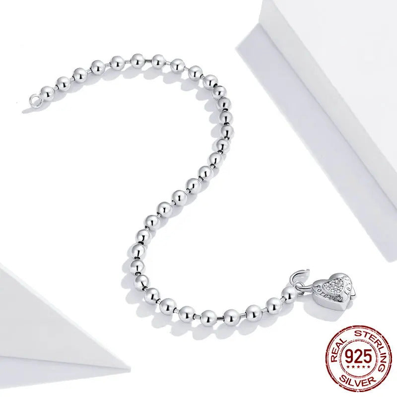 Silver Bead Chain Bracelet